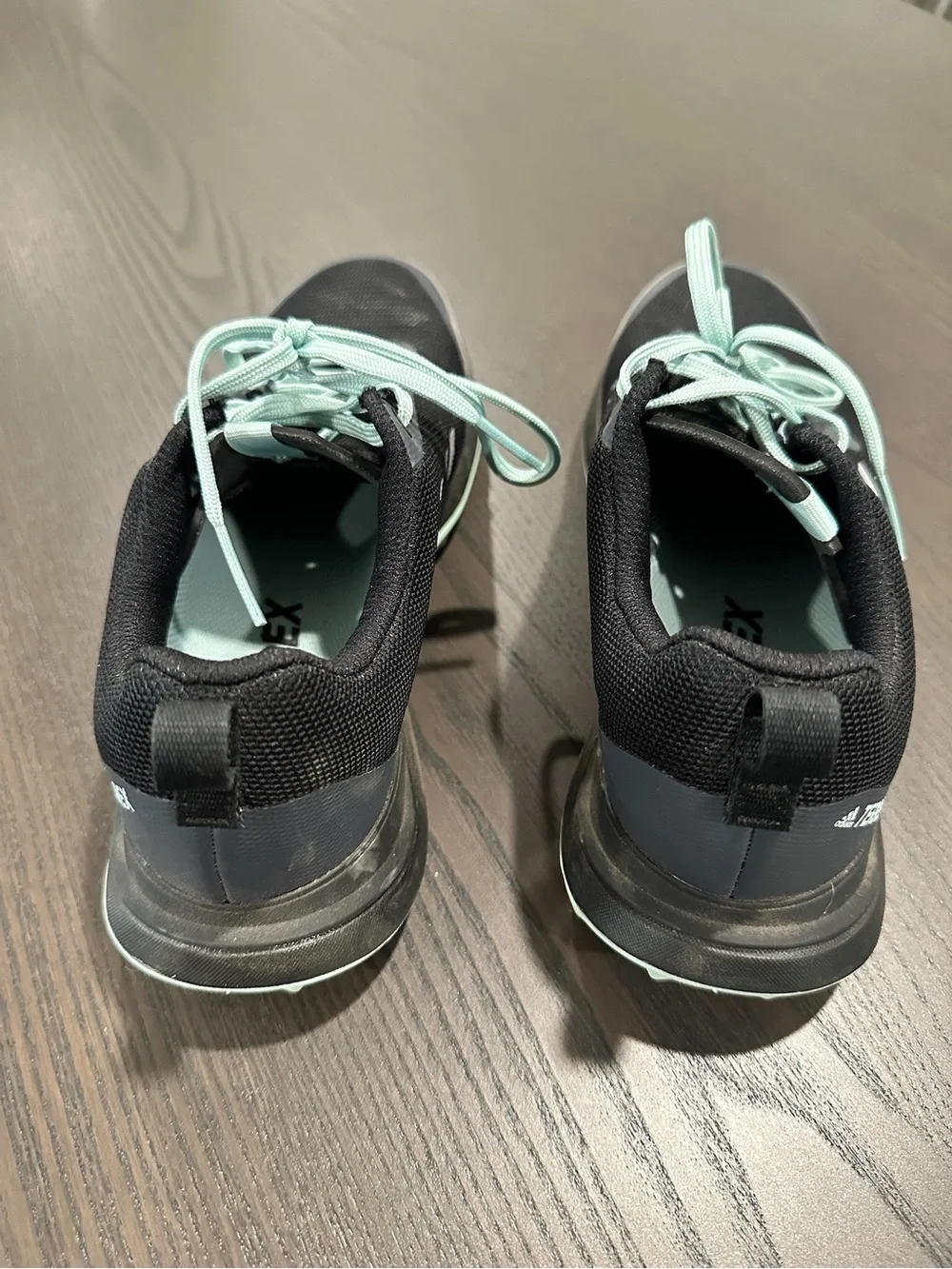 adidas Black and Light Mint Trail Shoes